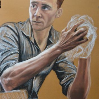 Drawing titled "Tom" by Andromaque, Original Artwork, Pastel