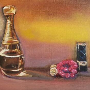 Painting titled "Parfum de femme" by Catherine Maury, Original Artwork, Oil