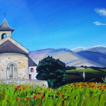 "CHAPELLE d'HIX" başlıklı Tablo Catherine Wernette tarafından, Orijinal sanat