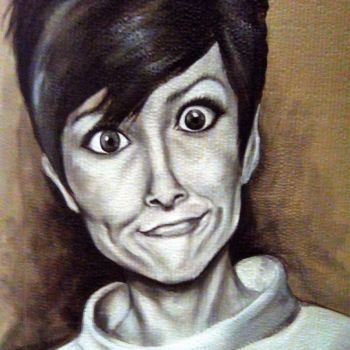 Painting titled "RENEE LA FELEE" by Cathy, Original Artwork