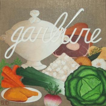 Malarstwo zatytułowany „Garbure” autorstwa C Comme Cathy D Comme Domi, Oryginalna praca