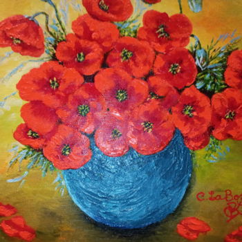 Peinture intitulée "le-bouquet-de-coque…" par Cécile Labossière, Œuvre d'art originale