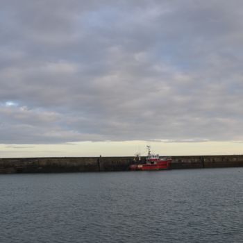 Photographie intitulée "Digue de Barfleur" par Céline Folloppe, Œuvre d'art originale, Photographie numérique