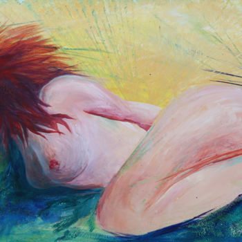 Painting titled "La femme" by C.Line, Original Artwork, Acrylic