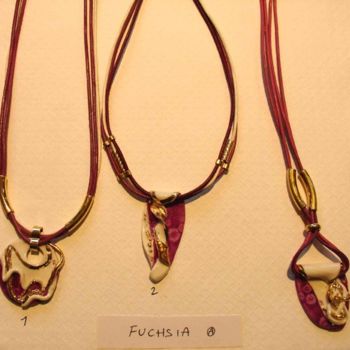 「Fuchsia A」というタイトルの絵画 Myriam Suterによって, オリジナルのアートワーク