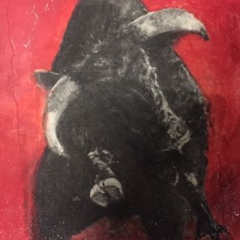 Pintura intitulada "el-toro.jpg" por Christiane Gubler, Obras de arte originais, Acrílico