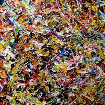 Pintura titulada "Abstrait" por Charles Carson, Obra de arte original, Acrílico