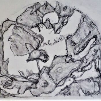 Drawing titled "Les Visions de Silè…" by Charles Fulgeras, Original Artwork, Pencil