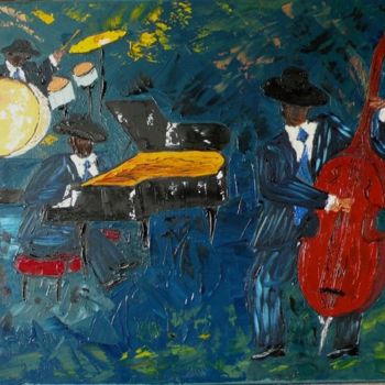 Pittura intitolato "JAZZ vibrations" da Charles Bailly, Opera d'arte originale