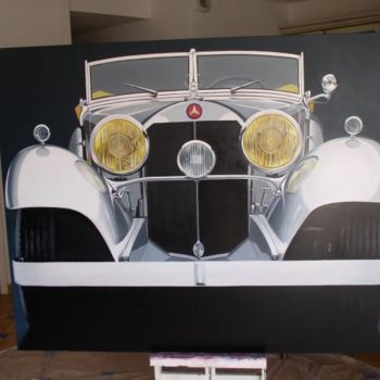 Painting titled "Mercedez-Beinz Cabr…" by Charles Michael, Original Artwork, Oil