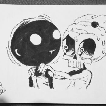 Drawing titled "Mutafukaz" by Charlie D, Original Artwork, Marker