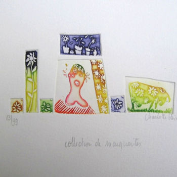 Отпечатки и Гравюры под названием "Collection de Margu…" - Charlotte Reine, Подлинное произведение искусства, Травление