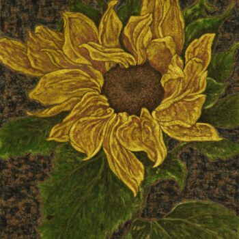 Pintura titulada "Sunflower" por Chen Song, Obra de arte original, Pigmentos