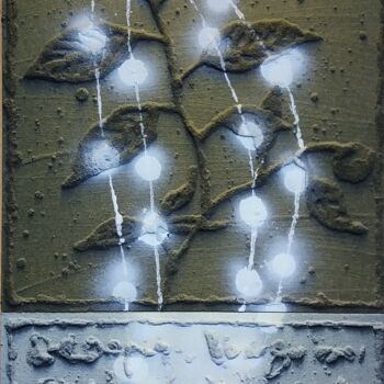"Plante magique" başlıklı Tablo Chica Boyriven tarafından, Orijinal sanat, Akrilik Ahşap panel üzerine monte edilmiş