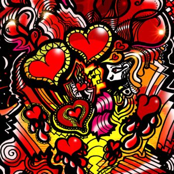 Digital Arts titled "Always Love" by China Alicia Rivera, Original Artwork, Digital Painting