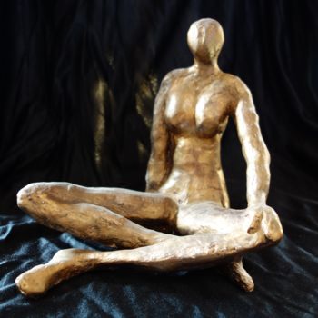 Sculpture intitulée "Figurine N°1" par Chris Le Guen Drianne, Œuvre d'art originale, Plâtre