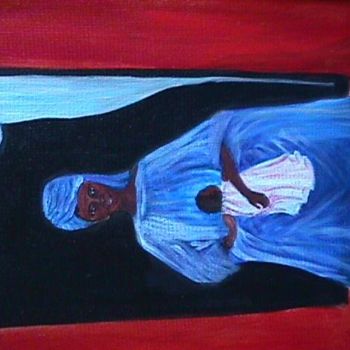 Painting titled "mama" by Christa Daulon-Dubourdieu, Original Artwork