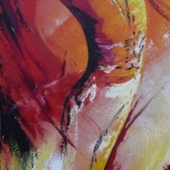 Картина под названием "Danseur" - Christelle Julia, Подлинное произведение искусства, Акрил Установлен на Деревянная панель