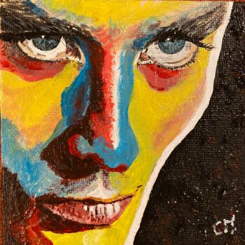 Pintura titulada "Alain Delon, acryli…" por Christelle Mayeur, Obra de arte original, Acrílico