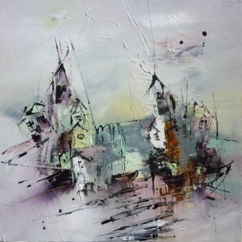 Painting titled "Morlaix" by Christelle Veron Cherbonnier, Original Artwork