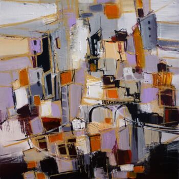 Painting titled "Sous les pavés, la…" by Christelle Veron Cherbonnier, Original Artwork, Acrylic