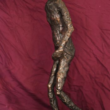 Скульптура под названием "Atlas s'en va" - Christian Bader, Подлинное произведение искусства, Металлы
