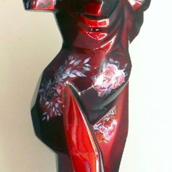 Escultura titulada "Grand nu "Femmefleu…" por Christian Choquet, Obra de arte original, Resina