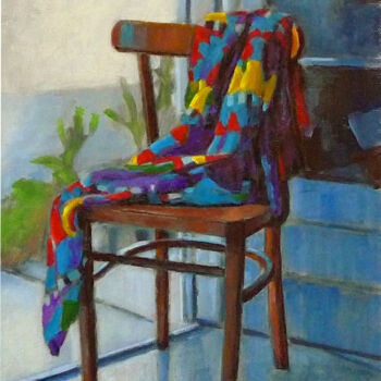 Peinture intitulée "La serviette de pla…" par Christian Vidal, Œuvre d'art originale, Acrylique Monté sur Carton