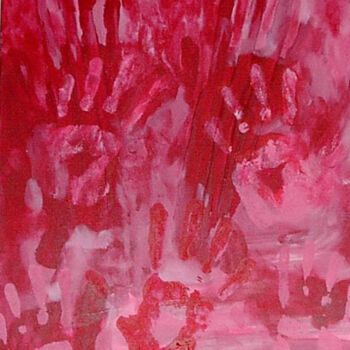 Pittura intitolato "Pink Touch" da Christiane Arques, Opera d'arte originale, Acrilico Montato su Telaio per barella in legno