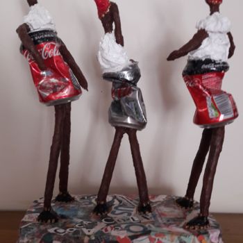 Escultura intitulada "DANCE PARTY" por Christiane Guerry, Obras de arte originais, Aço inoxidável