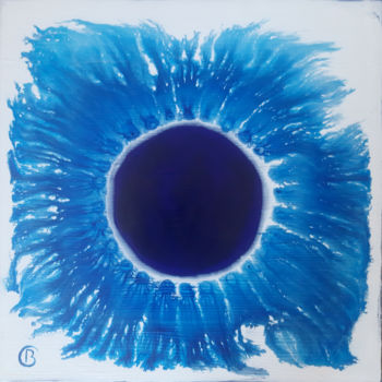 Malerei mit dem Titel "Solaris 2.4" von Christine Barone, Original-Kunstwerk, Acryl Auf Karton montiert