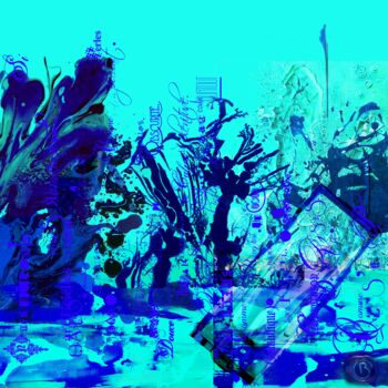 Digital Arts με τίτλο "Comme s'il en pleuv…" από Christine Barone, Αυθεντικά έργα τέχνης, Ψηφιακό Κολάζ