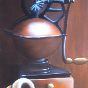 绘画 标题为“vieux moulin à cafe” 由Christine Chevieux, 原创艺术品, 油