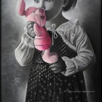 绘画 标题为“prudence” 由Christine Mergnat, 原创艺术品, 粉彩
