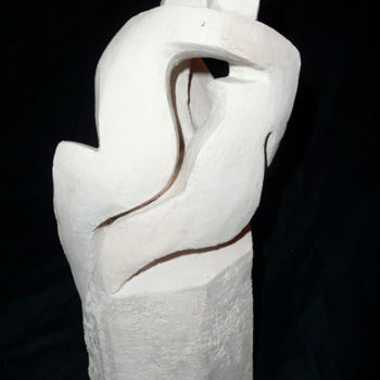 Sculpture titled "Double" by Christine Batard, Original Artwork, Terra cotta