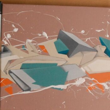Malerei mit dem Titel "Graff 1 2021" von Christophe Caniac, Original-Kunstwerk, Acryl