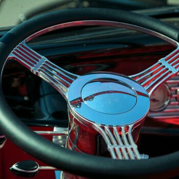Fotografie getiteld "Volant-Ford-Roadste…" door Christophe Chauprade, Origineel Kunstwerk, Niet gemanipuleerde fotografie