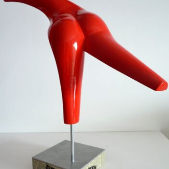 Rzeźba zatytułowany „La course” autorstwa Christophe Clement, Oryginalna praca, Aluminium