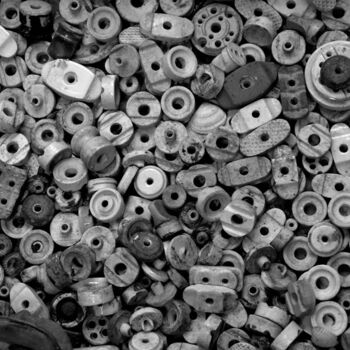 Fotografia intitolato "boutons" da Christophe Plousey, Opera d'arte originale, Fotografia non manipolata