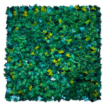 제목이 "Arc-en-ciel Vert /…"인 미술작품 Christophe Sola로, 원작, 기름 나무 들것 프레임에 장착됨