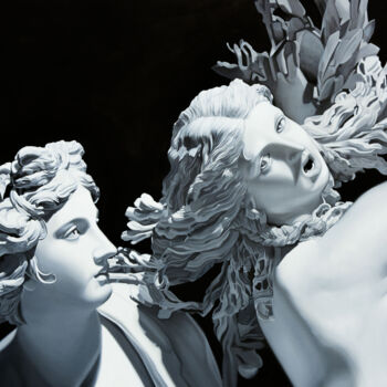 "Apollo and Daphne" başlıklı Tablo Chung Yau Shek tarafından, Orijinal sanat, Petrol Ahşap Sedye çerçevesi üzerine monte edi…