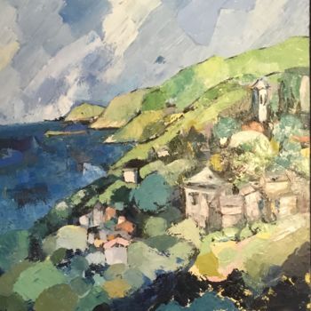 Peinture intitulée "Cap Corse" par Nicole Ciosi, Œuvre d'art originale, Huile