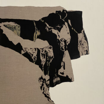Pintura titulada "Montagne rocheuse…" por Clara Ramirez Katz, Obra de arte original, Oleo Montado en Bastidor de camilla de…