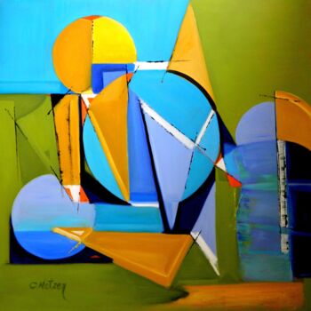 Pintura titulada "Perception and Abst…" por Clari Netzer, Obra de arte original, Oleo Montado en Bastidor de camilla de made…