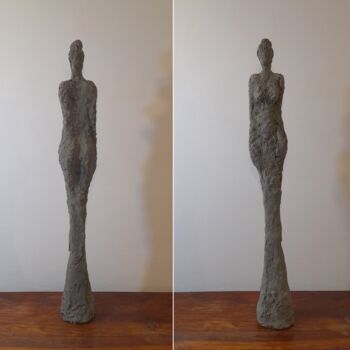 Escultura titulada "Standing Figure" por Clark Camilleri, Obra de arte original, Cemento
