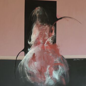 Painting titled "FLAMENCO" by Claude André Thibaud, Original Artwork, Acrylic Mounted on Wood Stretcher frame