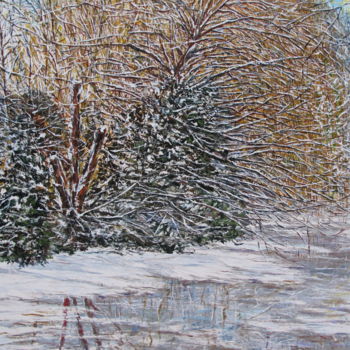 Peinture intitulée "FRIMAS" par Claude Evrard, Œuvre d'art originale, Huile Monté sur Châssis en bois