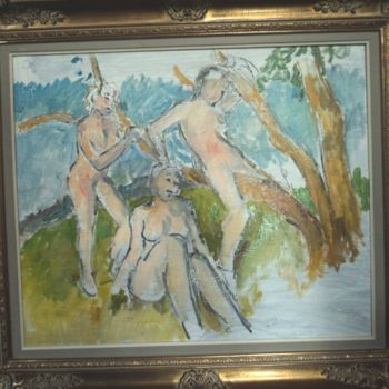 Peinture intitulée "3 sylphides (1er je…" par Claude Hardenne, Œuvre d'art originale