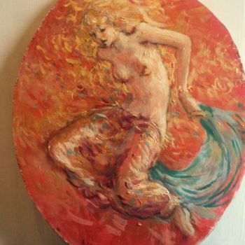 Peinture intitulée "Danse; le saut" par Claude Hardenne, Œuvre d'art originale, Huile