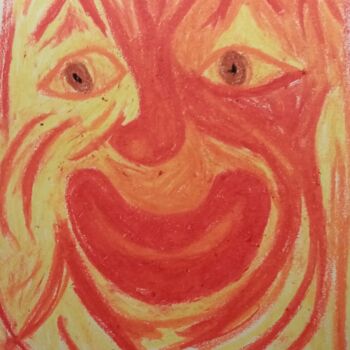 Desenho intitulada "Sourire" por Claude Lali, Obras de arte originais, Giz